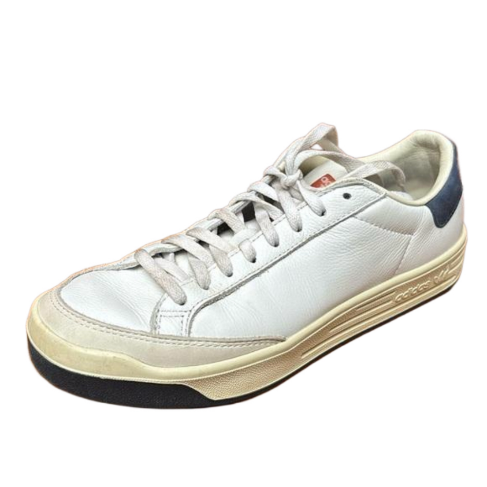 Adidas Rod Laver White Navy Sneakers Aniline Leather